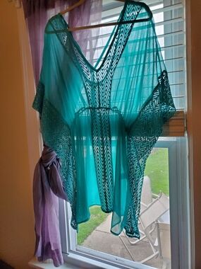 Miken Swim Teal  Cover-Up Tunic